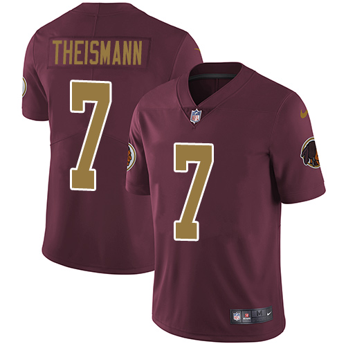Nike Redskins #7 Joe Theismann Burgundy Red Alternate Men's Stitched NFL Vapor Untouchable Limited Jersey